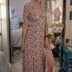 ASOS DESIGN Tall button through maxi tea dress NWT